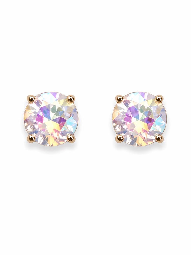 AB Circled Stud Earrings