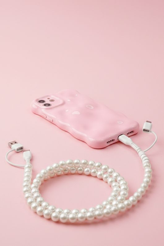 Beaded Multi Charger, Pearl